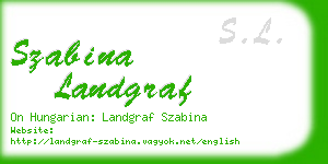 szabina landgraf business card